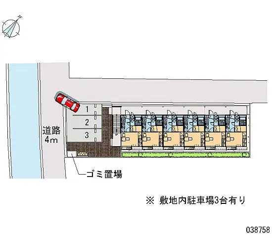 東大阪市森河内東 月極駐車場